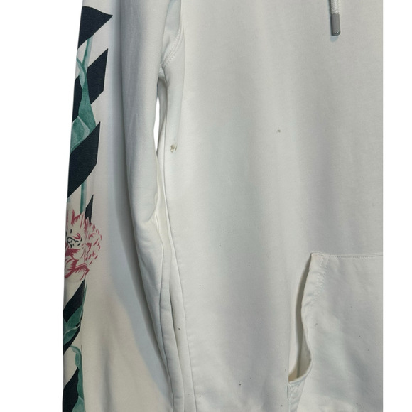 Off White Cherry Blossom White Floral Hoodie Sweatshirt size X Small - Picture 6 of 15